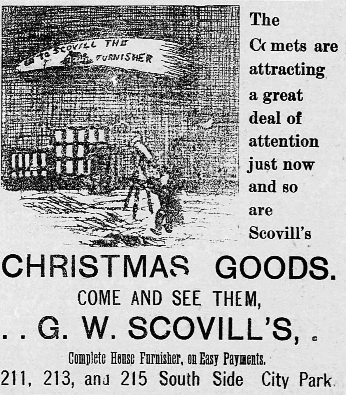 Christmas goods: Come and see them